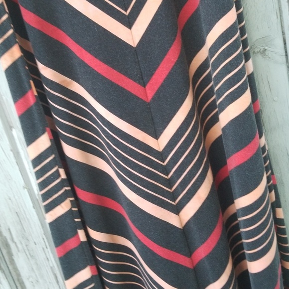Overdyed Chevron Maxi Skirt - Picture 2 of 6